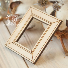 Заготівля фігурка для фарбування Рамочка, 40 * 50 мм від ScrapBox