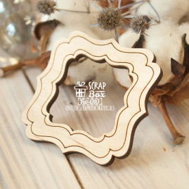 Заготовка фигурка для покраски Рамочка, 54*54 мм от ScrapBox