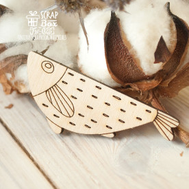 Заготівля фігурка для фарбування Рибка, 54 * 21 мм від ScrapBox