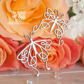 Чипборд Бабочки (2 шт.), 45*45 мм от ScrapBox