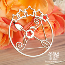 Чіпборд зодіак Стрілець, 54 * 60 мм від ScrapBox