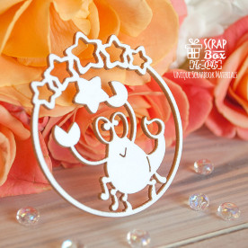 Чипборд зодиак Скорпион, 54*60 мм от ScrapBox