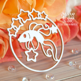 Чіпборд зодіак Риби, 54 * 60 мм від ScrapBox