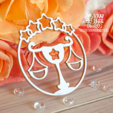 Чіпборд зодіак Ваги, 54 * 60 мм від ScrapBox