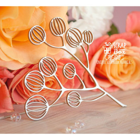 Чипборд Веточка растения, 78*97 мм от ScrapBox