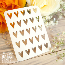 Чипборд Сердечки карточка, 100*75 мм от ScrapBox