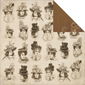 Лист двусторонней бумаги Peplum, 30*30 см от Kaisercraft