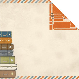 Лист двусторонней бумаги Found, 30*30 см от Kaisercraft