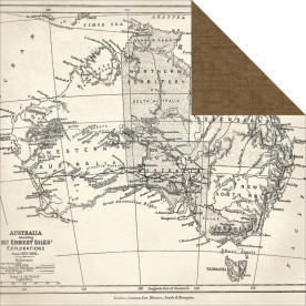 Лист двусторонней бумаги Expedition, 30*30 см от Kaisercraft