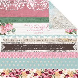 Лист двусторонней бумаги Miss, 30*30 см от Kaisercraft