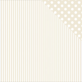 Аркуш двостороннього паперу Beige Stripe, 30 * 30 см від Kaisercraft