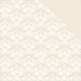 Лист двусторонней бумаги Beige Damask, 30*30 см от Kaisercraft