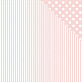 Аркуш двостороннього паперу Pink Stripe, 30 * 30 см від Kaisercraft