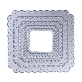 Набір ножів для вирізання Фігурні рамки, 5 шт, розмір від 4 до 10 см