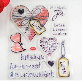 Набор акриловых штампов Lieben, 10 шт, 15*18 см, CoolHoo