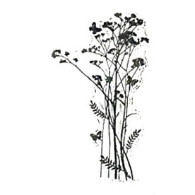 Акриловий штамп Гілочки, 9 * 7 см, CoolHoo