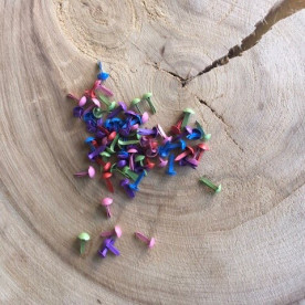 Набор разноцветных брадсов, пастельный, 20 шт, 5*9 мм