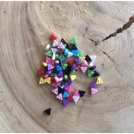 Набор разноцветных пуговок Треугольник, 10 шт, размер 6 мм