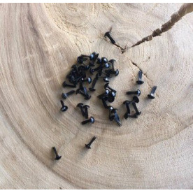 Набор металлических брадсов , цвет черный, 20 шт, 5*9 мм