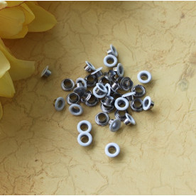 Набор люверсов, цвет белый, 20 шт., 5 мм