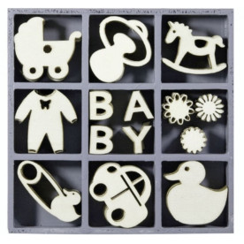 Набір міні-заготовок Baby, 9 шт, 3 см від Knorr Prandell