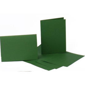 Набор заготовок для открыток 15,5*15,5 см 5 шт, темно зеленый от ROSA 