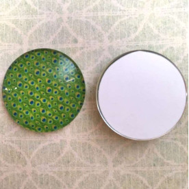 Скляний кабошон Жар-птиця 1, 1 шт, 25 мм