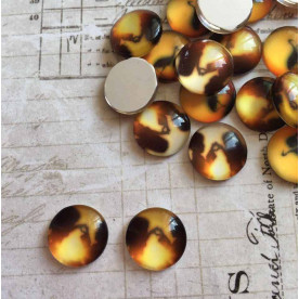 Скляний кабошон Романтичне побачення, 1 шт, 12 мм 