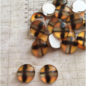 Скляний кабошон Відображення, 1 шт, 12 мм