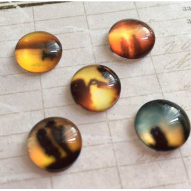 Набор кабошоммнов Романтика, 5 шт, 12 мм 