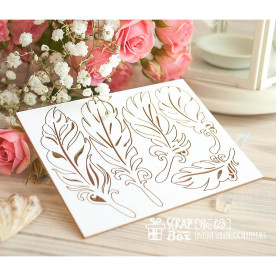 Чіпборд набір Пер 5 шт, 112 * 85 мм від Scrapbox