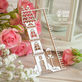 Чіпборд метрика, Будиночок, 64х100мм, Scrapbox