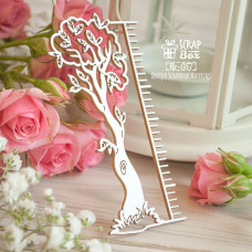 Чіпборд метрика Дерево, 52 * 100 мм від Scrapbox