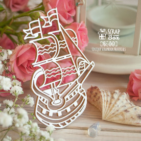 Чипборд Корабль, 61*85 мм от Scrapbox