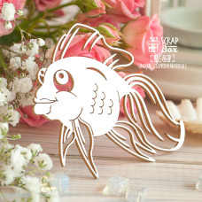 Чіпборд Золота рибка, 76 * 65 мм від Scrapbox