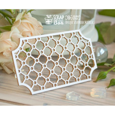 Чипборд, Ажурная решетка, 48х81мм, Scrapbox