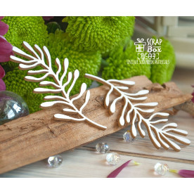 Чипборд веточки 2 шт, 32*61 мм от Scrapbox