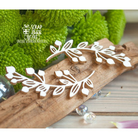 Чипборд веточки 2 шт, 21*52 мм от Scrapbox