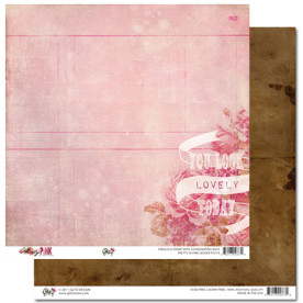 Двусторонняя скрапбумага Pretty in Pink - Ledger от Glitz Design