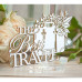Чіпборд напис "The Best Travel" з валізою, 90 * 60 мм від Scrapbox