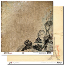 Двосторонній скраппапір French Kiss - Hats від Glitz Design