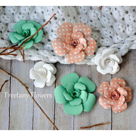 Набор цветов Коралл, 6 шт от Freetany Flowers