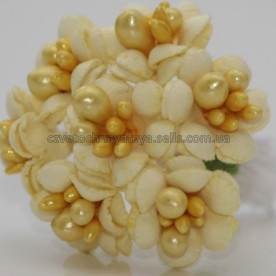 Набор Лютиков, цвет нежно-желтый, 5 шт, размер 1,6 см от Цветочная Фея