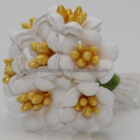 Набір Лютіков, колір білий, 5 шт, розмір 1,6 см від Квіткова Фея