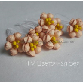 Набір Лютіков, колір персиковий, 5 шт, розмір 1,6 см від Квіткова Фея
