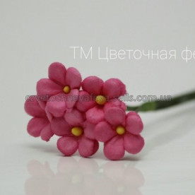 Набор цветов Незабудки, цвет малиновый, 5 шт от Цветочная Фея