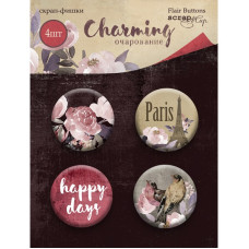 Набір скрап-фішок Charming (Чарівність) 4 шт від Scrapmir