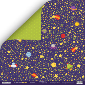 Аркуш двостороннього паперу Всесвіт 30x30 см, 1 шт від Scrapmir