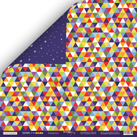 Лист двусторонней бумаги Калейдоскоп 30x30 см, 1 шт от Scrapmir