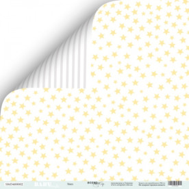 Лист двусторонней бумаги Stars 30*30 см от Scrapmir